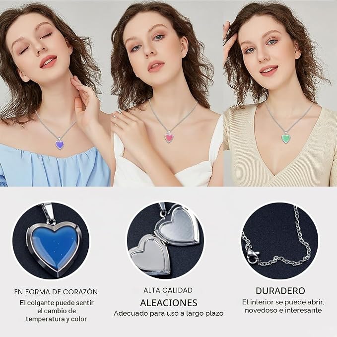 Collar Corazón Mágico — El Collar que Cambia de Color