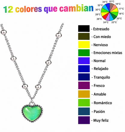Collar Corazón Mágico — El Collar que Cambia de Color